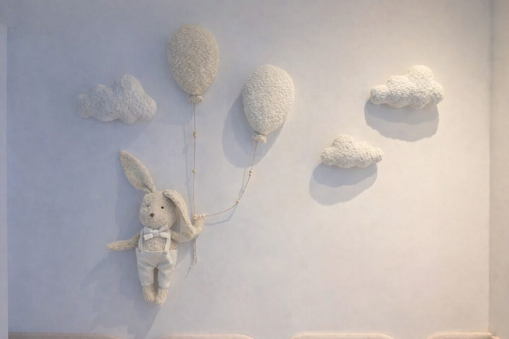 קישוט קיר מלא — White Rabbit
